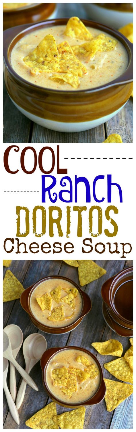 Cool Ranch Doritos Cheese Soup Doritos Cheese, Cool Ranch Doritos, Comfort Soups, Soup Video, Cheese Soup Recipes, Catering Ideas, Savory Dishes, Savory Soups, Cheese Soup