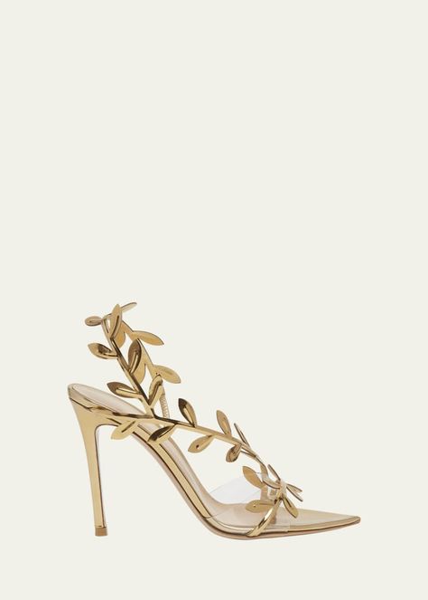 Gianvito Rossi Heels, Gold Wedding Shoes, Rossi Shoes, Chic Shoes, Fancy Shoes, Stiletto Sandals, Dream Shoes, Bergdorf Goodman, Gianvito Rossi