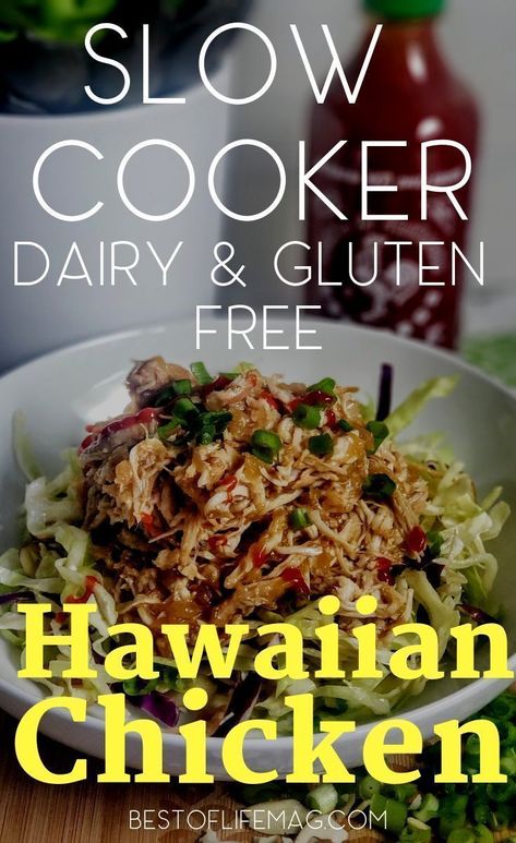 Dairy Free Crockpot Meals, Slow Cooker Hawaiian Chicken, Hawaiian Chicken Recipe, Gluten Free Crock Pot Recipes, Hawaiian Chicken Recipes, Chicken Crockpot Recipes Healthy, Dairy And Gluten Free, Dairy Free Recipes Dinner, Dairy Free Dinner