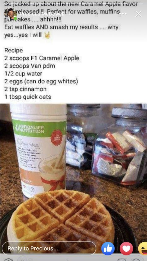 Herbalife Waffles Recipes, Herbalife Desserts, Herbalife Breakfast, Herbalife Inspiration, Herbalife Snacks, Herbal Life Shakes, Herbalife Meal Plan, Herbalife Diet, Herbalife Protein