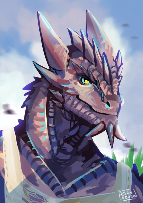 Amethyst Dragonborn Art, Sethrak Art, Blue Lizardfolk, Sapphire Dragonborn, Purple Dragonborn, Amethyst Dragonborn, Crystal Dragonborn, Gem Dragonborn, Dragonborn Art