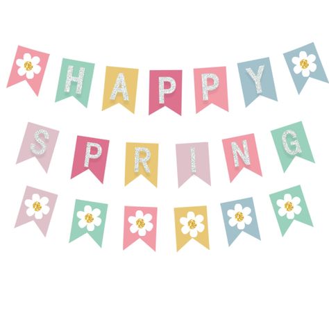 PRICES MAY VARY. 1... Hello Spring banner party decorations Includes: 2Pcs colorful Glitter "Happy spring" banner with daisy flower, 1pcs colorful glitter daisy flowers garland, perfect for spring or Easter celebrating party decorations. 2... Spring Garland decor Quality: Made of sturdy glitter paper, shiny and anti-bending, use of advanced coating technology, no fall powder, can be reused. 3... Perfect for spring party daisy garland, Easter birthday party decorations, baby girl birthday party, Easter Birthday Party Decorations, Daisy Party Decorations, Spring Bunting, Outdoor Mantel, Wall Mantle, Banner Flower, Flower Banner, Easter Birthday Party, Spring Garland