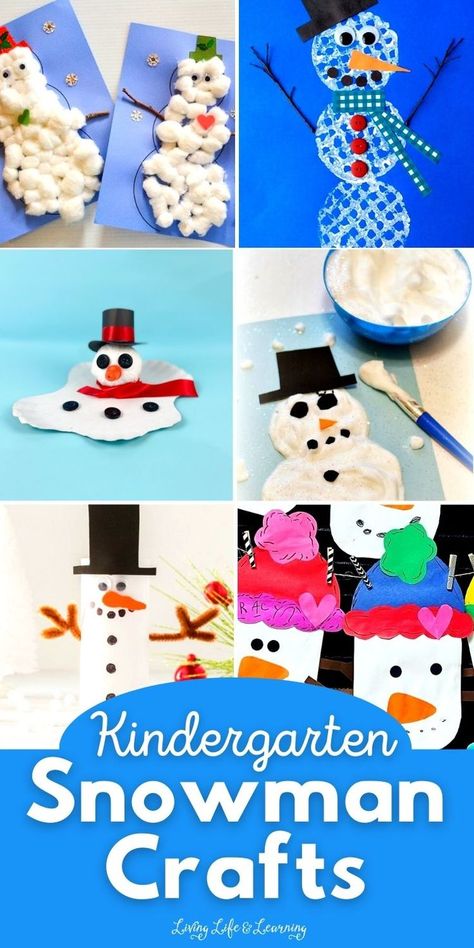 Kindergarten Snowman Crafts January Art Projects, Art Projects For Toddlers, Projects For Toddlers, January Art, Snowman Art, Cotton Balls, Snowman Crafts, Fly High, Art Materials