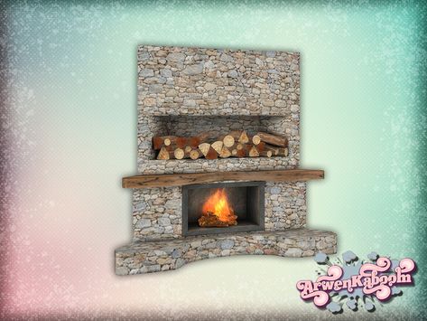 Bedroom With Fireplace, Sims 4 Bedroom, Diy Snow Globe, Star Bowl, Bedroom Fireplace, Sims 4 Cc Furniture, Amazing Buildings, Sims Community, Wood Tree