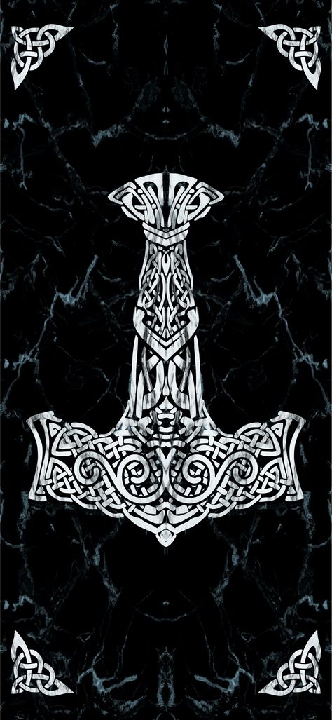 Vikings Wallpaper Pc, Mjolnir Tattoo Norse Mythology, Asatru Wallpaper, Odin Wallpapers, Rune Artwork, Norse Mythology Wallpaper, Norse Wallpapers, Mjolnir Wallpaper, Norse Wallpaper