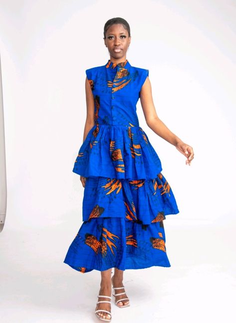 Oma african print midi dress.    dress in style with this gorgeous outfit, custom made for you. it's perfect for all your outings, from movie nights to dinner dates, birthdays, weddings and everywhere you plan to look your best.  made to order, processing time 2 weeks made with 100% african wax cotton  dress is handmade and custom made for you, please feel free to request a modification or customisation of your choice. lots of fabric options available, please contact us for options.  care instru Women Ankara Gown, African Midi Dress, African Dresses For Women Ankara, Dress African Print, Dress Ankara, African Print Dress Ankara, Ankara Gown, Dinner Dates, African Print Dress