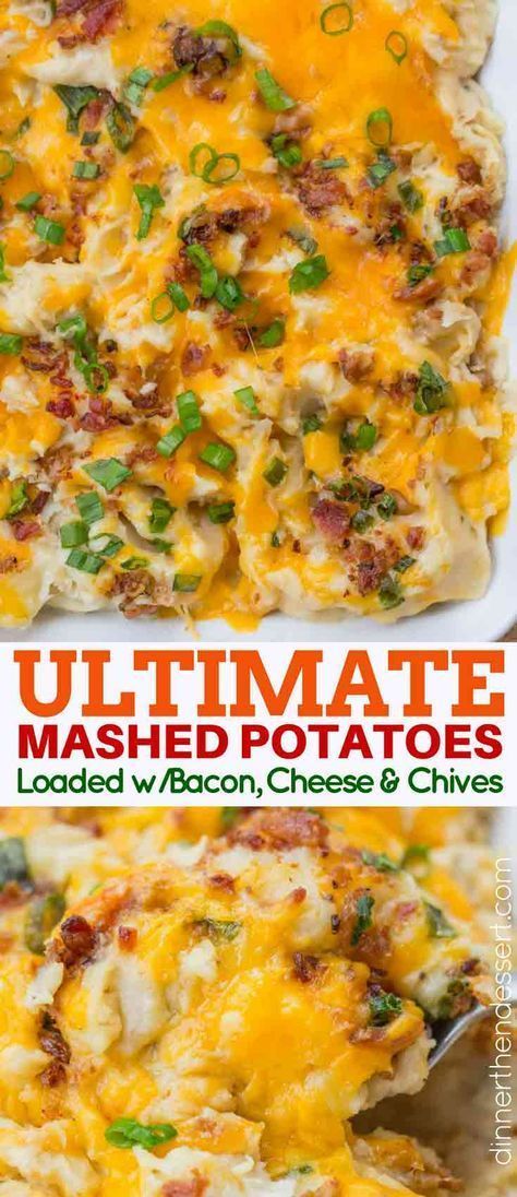 Mashed Potato Casserole Make Ahead, Fully Loaded Mashed Potatoes, Cowgirl Kitchen, Ultimate Mashed Potatoes, Loaded Mashed Potato Casserole, Bacon Mashed Potatoes, Potatoes Dinner, Cream Cheese Potatoes, Mashed Potato Casserole