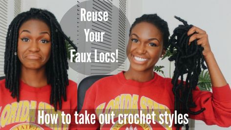 How to take out your Crochet Faux Locs/twists/braids for reuse - Quick Tutorial! - https://blackhairinformation.com/video-gallery/take-crochet-faux-locstwistsbraids-reuse-quick-tutorial/ Twists Braids, Crochet Faux Locs, Crochet Twist, New Hairstyle, Your Crochet, Crochet Hair, Faux Locs, Twist Braids, Crochet Braids