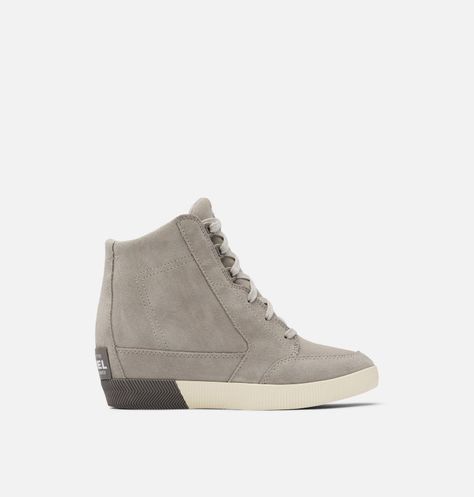 Women's Out 'N About™ Wedge Bootie | SOREL Sporty Aesthetic, Wedge Bootie, Light Rain, Sorel Womens, Womens Wedges, Wedge Boots, Wedge Sneaker, Soft Suede, Wedge Boot