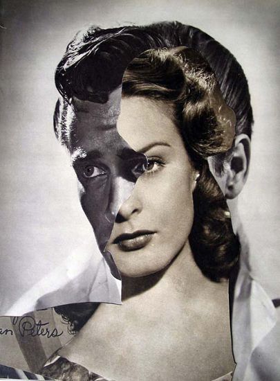 John Stezaker | http://www.saatchigallery.com/artists/john_stezaker.htm Edwardian Portraits, John Stezaker, Laura Gonzalez, Film Portrait, Surrealist Collage, A Level Photography, Collage Portrait, Saatchi Gallery, Experimental Photography