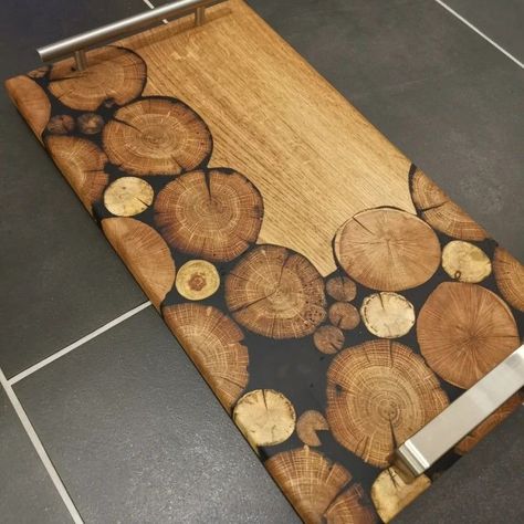 Epoxy Board, Diy Resin Table, Resin And Wood Diy, Wood Resin Table, Wooden Things, Wood Craft Projects, Wood Projects That Sell, Diy Resin Projects, Cool Wood Projects