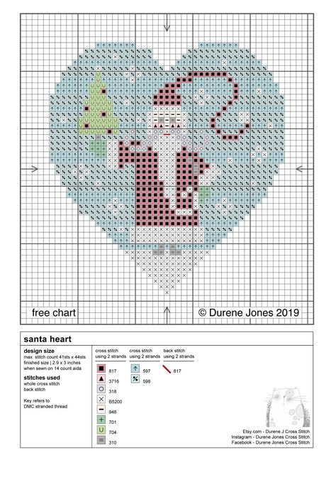 Durene Jones Cross Stitch... - Durene Jones Cross Stitch Durene Jones Cross Stitch, Durene Jones, Cross Stitch Free, Free Cross Stitch Designs, Stitch Ornaments, Santa Cross Stitch, Free Cross Stitch Charts, Cross Stitch Freebies, Holiday Cross Stitch