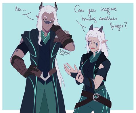 The dragon prince - Rayla and Runaan The Dragon Prince Runaan And Rayla, Runaan And Rayla, Runaan X Ethari, What Is Art, Prince Dragon, The Dragon Prince, Never Let Go, Dragon Princess, Voltron Legendary Defender