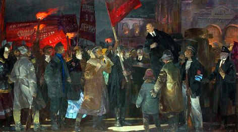 Lenin leading the October Revolution in Russia October Revolution, Russian Revolution 1917, Communist Propaganda, Revolution Art, Social Realism, Russian Revolution, Soviet Art, Western Artist, Art Attack