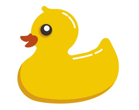 The quack of a duck has absolutely no echo~ Rubber Duck Drawing, Duck Clipart, Duck Yellow, Duck Drawing, Baby Shower Duck, Duck Pins, Duck Cartoon, Pink Png, Duck Toy