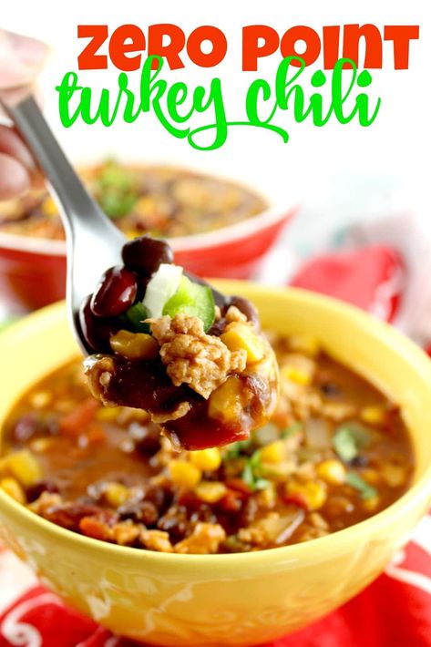 Weight Watchers Turkey Chili Zero Point Turkey Chili, Weight Watchers Turkey Chili, Weight Watchers Chili, Chili Healthy, Healthy Chili Recipe Turkey, Turkey Chili Healthy, Turkey Chili Recipe, Chili Recipe Turkey, Weight Watchers Soup