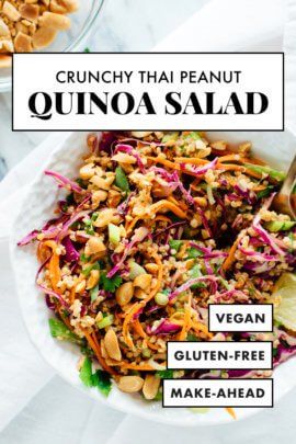 Flavored Quinoa, Peanut Quinoa Salad, Quinoa Salad Recipe, Quinoa Salat, Cibo Asiatico, Thai Peanut, Salad Pasta, Quinoa Salad Recipes, Lunch Recipe