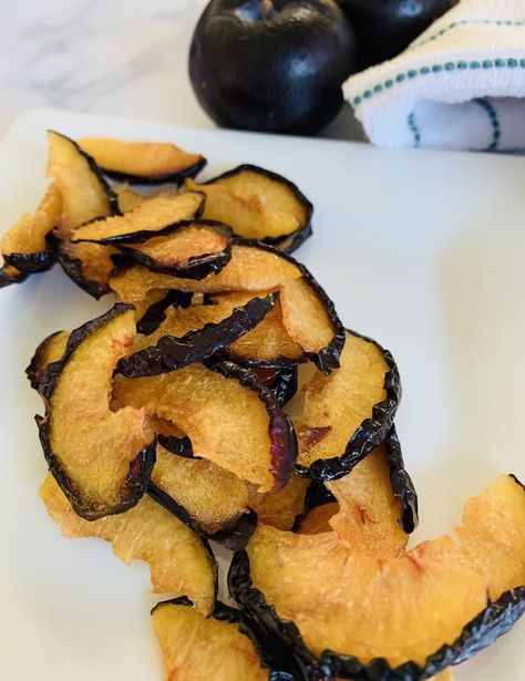 Dehydrating Plums: Easy, Fast and Delicious - Dehydrator Living Dehydrated Plums In Dehydrator, Dehydrate Onions In Dehydrator, Dehydrated Onions In Dehydrator, Dehydrate Apples In Dehydrator, Plum Fruit Leather Recipe Dehydrator, Plum Benefits, Dried Plums, Knife Skill, Fig Recipes