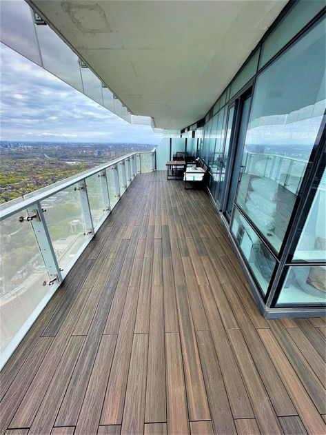 Our platinum series plank flooring is created with advanced technology and looks like a traditional wood deck. Its interlocking floating floor system provides a seamless finish. Contact us today for a free consultation to get started on upgrading your balcony flooring. https://zurl.co/g759 #BalconyFlooring #FlooringInstallation #BalconyMakeover #GTALiving #CondoLiving #OutdoorLivingSpace #UrbanBalcony #CondoBalcony #BalconyLife Condo Balcony, Wood Plank Flooring, Balcony Flooring, Floating Floor, Condo Living, Wood Deck, Plank Flooring, Floor Installation, Wood Planks