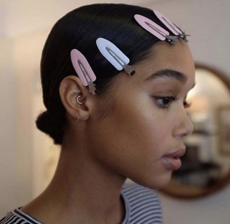 Laura Harrier Aesthetic, Laura Harrier, Daith Piercing, Piercing Tattoo, Hair Dos, True Beauty, Hair Inspo, Hair And Nails, Ear Piercings