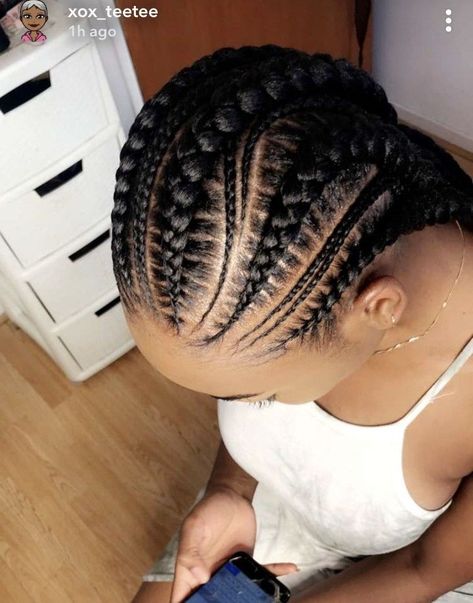 Pin by Ebonee Jones on hair styles | Hair twist styles, Braided cornrow hairstyles, Scalp braids Natural Cornrows, Big Cornrows Hairstyles, Styles Natural Hair, Short Twist, Hair Styles Natural, Fresh Hairstyles, Braids Styling, Scalp Braids, Cornrows Braids For Black Women