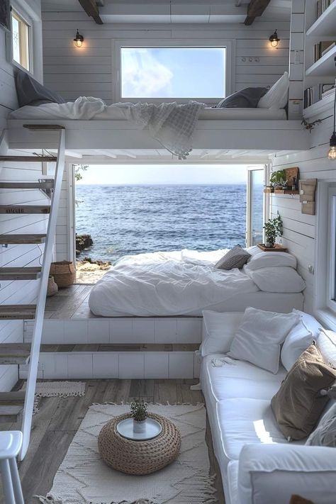 Modern Beach House Ideas, Modern Beach House Aesthetic, Beach House Vision Board, Beach House Interior Bedroom, Coastal Room Ideas, Small Beach House, Beach House Vibes, Beach Day Essentials, Comfortable House