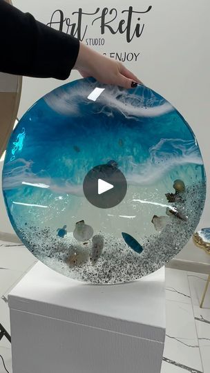 Resin Table Mold, Dubai Art, Liquid Resin, Ocean Style, Resin Products, Ocean Fashion, Transparent Resin, Resin Table, Art Workshop