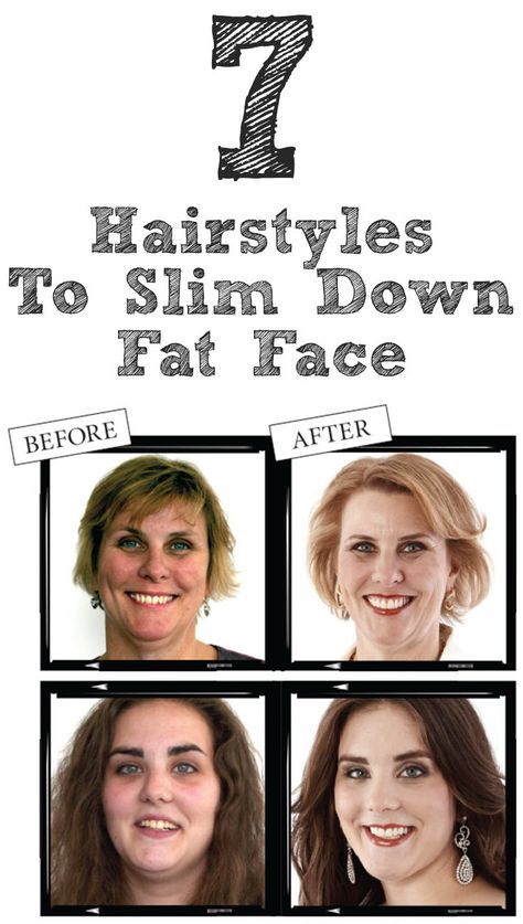 7 Hairstyles To Slim Down Fat Face Haircut To Slim Face, Fat Face Haircuts, Hairstyles For Fat Faces, Chubby Face Haircuts, Hairstyle For Chubby Face, Hair To One Side, Slimmer Face, Round Face Shape, Peinados Recogidos