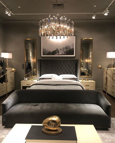 A stroll at Restoration Hardware always makes my day! ☀️ #perfection . . . . . .  #restorationhardware #furny #finedecoration #fineinteriors #mystoryindecor #beautifullyboho #lifestyleinteriors #roomhints #bookofinteriors #d_signersin #designmadeeasy #interieuraddict #styledforliving Rh Bedroom, Luxe Bedroom, Bedroom Minimalist, Glam Bedroom, Modern Luxury Bedroom, Luxury Bedroom Master, Bedrooms Decor, Bedroom Master, Luxury Rooms