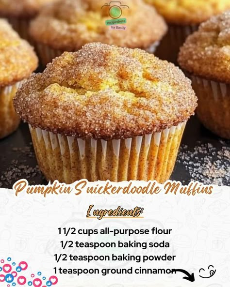 Fabulous Flavors: Women’s Recipe Club | 🤤🤤😍 OMG DONT LOSE IT: PUMPKIN SNICKERDOODLE MUFFINS 🎃🧁 | Facebook Snickerdoodle Pumpkin Muffins, Pumpkin Snickerdoodle Bread, Pumpkin Snickerdoodle Muffins, Snickerdoodle Pumpkin Bread, Snickerdoodle Muffins Recipe, Coconut Muffin Recipes, It Pumpkin, Snickerdoodle Bread, Snickerdoodle Muffins