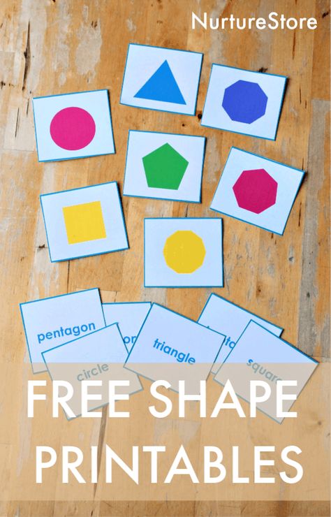 Shape Cards Printable Free, Developmental Preschool, Dream Mapping, Shape Printables, High Scope, Shape Worksheets For Preschool, Shapes For Toddlers, Toddler Montessori, Printable Shapes