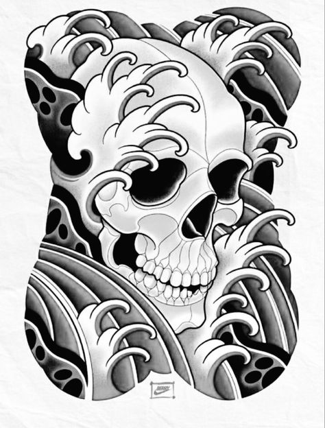 Japanese Armor Tattoo, Skull Samurai Tattoo Design, Japanese Skull Tattoo Design, Japanese Skull, Sugar Skull Art Drawing, Tattoo Espalda, Japanese Tattoos For Men, Full Leg Tattoos, Samurai Tattoo Design