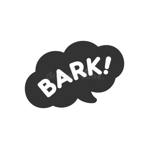 Dog Bark, Bubble Balloons, Balloon Dog, Speech Bubble, Dog Barking, Vector Clipart, Sound Effects, Vector Background, Dark Black