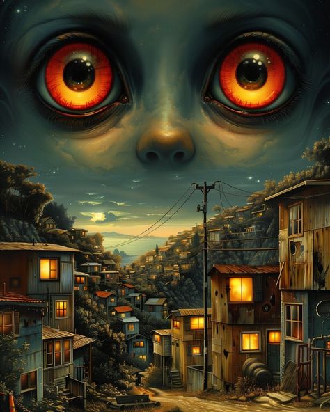 Surreal Scenes: Captivating 8x10 Prints for Art Lovers' Galleries 31396578 | eBay Avril Levine, Surreal Oil Painting, Halloween Canvas Paintings, Surreal Scenes, 8x10 Prints, Eyes Artwork, Backgrounds Phone, Halloween Artwork, Deep Art