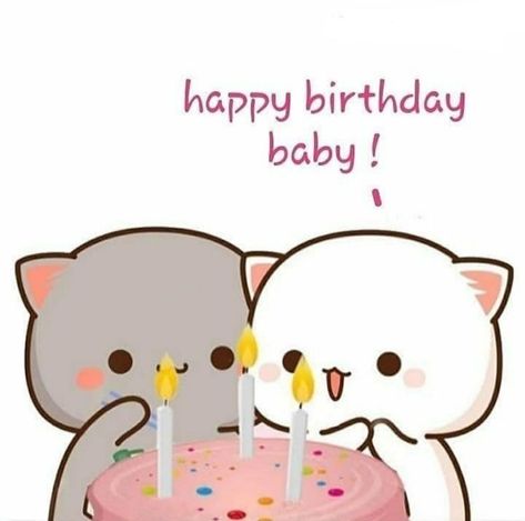 Calin Gif, Peach Goma, Peach Cat, Birthday Cartoon, Happy Birthday Wallpaper, Chibi Cat, Happy Birthday Celebration, Cute Bunny Cartoon, Cute Bear Drawings