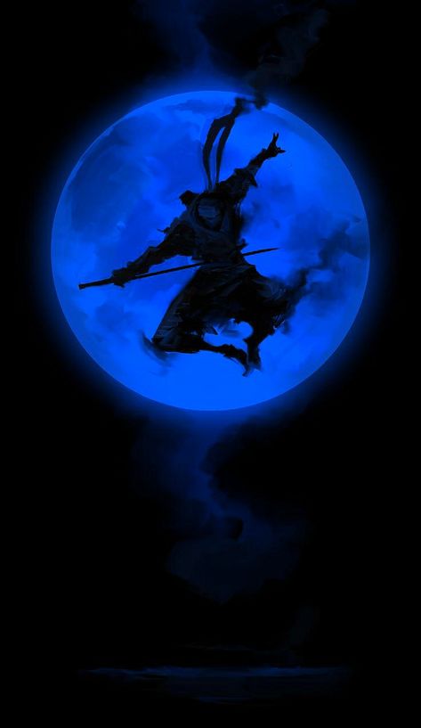 Blue Samurai Wallpaper, Blue Ninja, Blue Samurai, Samurai Wallpaper, Arte Ninja, L Anime, Galaxy Wallpaper Iphone, Blue Tattoo, Shadow Warrior