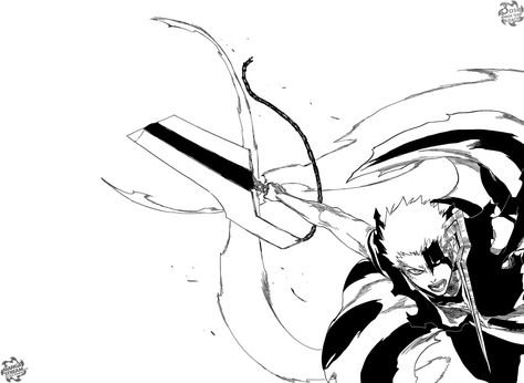 Tensa Zangetsu Bleach Ichigo Bankai, Tensa Zangetsu, Noodle Art, Ichigo Manga, Byakuya Kuchiki, Bleach Anime Ichigo, Bleach Anime Art, Bleach Art, Bleach (anime)