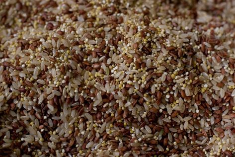 A colorful grain blend inspired by a recent trip to Japan. It features equal parts brown rice, red rice, and millet, plus some quinoa and amaranth. Short Grain Brown Rice, 101 Cookbooks, Millet Recipes, Brown Rice Recipes, Herbal Apothecary, Red Rice, Grain Foods, Fiber Foods, Breakfast Items