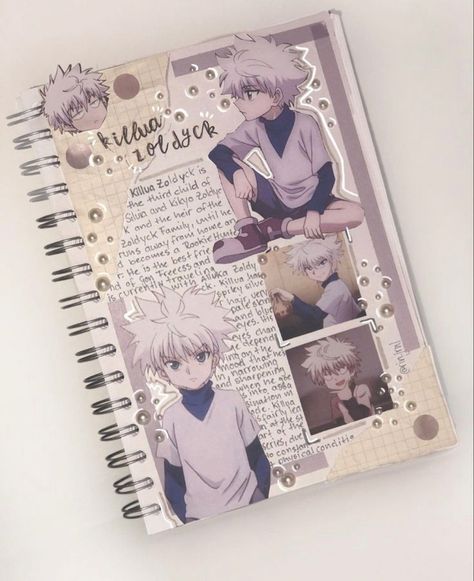 Anime Journal Prints, Anime Scrapbook Ideas, Anime Scrapbook, Manga Journal, Last Game Manga, Anime Journal Ideas, Creative Prompts, Anime Journal, Bullet Journal Aesthetic