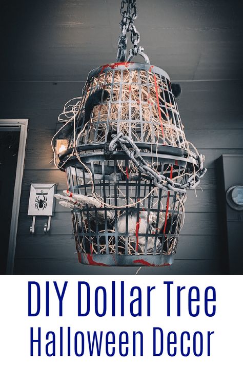 Halloween Decor Tree Outdoor, Diy Asylum Decorations, Diy Dollar Tree Halloween Decor, Bestie Crafts, Ivy Decor, Halloween Dollar Tree, Dollar Tree Halloween Decor, Haunted Hospital, Asylum Halloween