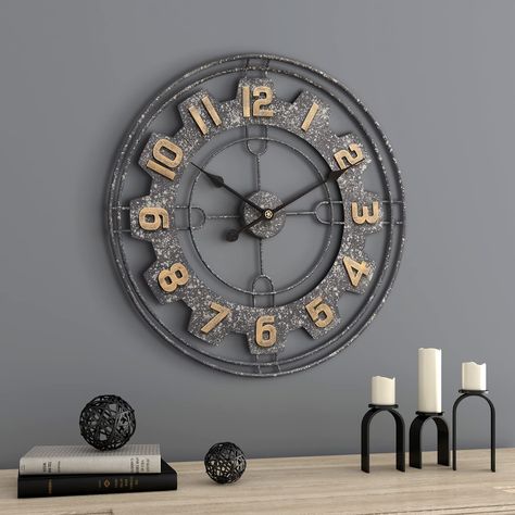 Wall Clock Design Ideas, Big Clocks, Clock Design Ideas, Bedroom Wall Clock, Digital Wall Clock, Wall Watch, Wall Clock Design, Large Wall Clock, Bridal Gift