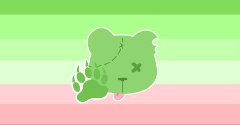 Xenogender Bear Xenogender, Zombie Gender, Silly Xenogenders, Xeno Hoard, Xenogender Hoard, Cute Zombie, Different Flags, Bear Bears, Gender Flags