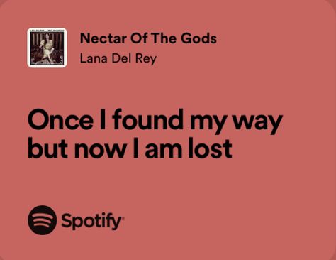 Nectar Of The Gods Lana Del Rey, Ldr Albums, Lana Lyrics, Nectar Of The Gods, Blue Banisters, Lana Del Rey Aesthetic, Spotify Aesthetic, Rey Aesthetic, Relatable Lyrics