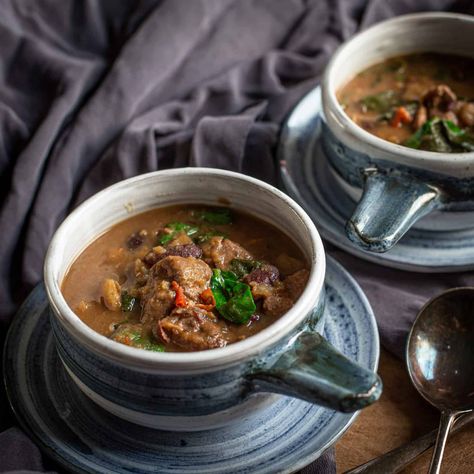 This Slow Cooker Pepperpot Stew contains a dreamy combo of beef, coconut milk and various veggies, beans and light spices. It is comfort food at its finest and requires very little prep #slowcooker #stewrecipes #dairyfree #beefandlambstew #hedgecomber Pepperpot Stew, Pumpkin Peel, 2023 Recipes, Slow Cookers, Meat Cuts, Fruit And Veg, Stew Recipes, Calorie Diet, Cooker Recipes