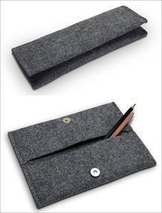 Felt Pencil Case, Pochette Diy, Couture Cuir, Felt Case, Sac Diy, Diy Sac, Ultimate Gift Guide, Ear Jacket Earring, Pens And Pencils