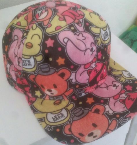 My FAVORITE hat OF ALL TIME got it from a store called Spencers they have a bunch of fnaf merchandise and pokemon and stuff like that man I LOVE THIS HAT Freddy FazbearSecurity BreachHorror fashionFNAF t-shirtsGlamrock ChicaBonnie merchNightmare Freddy#FNAFGear#FazbearFrightFNAF plushies#FNAFSecurityCircus BabyMangle merchandiseBalloon Boy#FNAFLore Fnaf Merchandise, Fnaf Clothes, Custom Snapbacks, Fnaf Collection, Fnaf Merch, Dog Closet, Billy Kid, Zombie Cat, The Golden Years