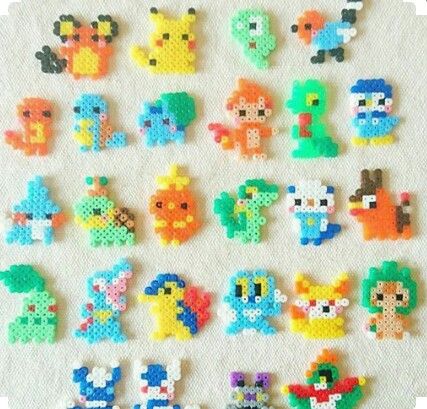 Aqua Beads Pokemon, Perler Bead Patterns Small Easy Pokemon, Pokemon Melty Beads, Pokemon Beads Pattern, Perler Bead Patterns Pokemon, Pokémon Perler Beads, Iron Beads Pattern, Perler Bead Pokemon, Small Perler Bead Patterns