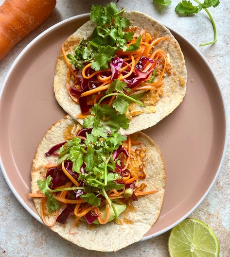 Grated halloumi tacos - by Emily on Toast Grated Halloumi, Halloumi Tacos, Lime Slaw, Fried Halloumi, Hot Honey, Tortilla Wraps, On Toast, Chilli Flakes, Family Food