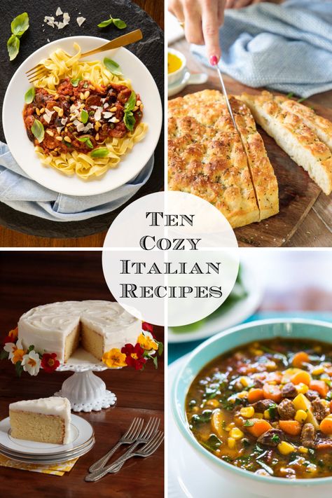 Italian Fall Recipes, Italian Winter Recipes, Make Ahead Italian Dishes, Fall Italian Recipes, Italian Dinner Menu, 2023 Meals, Italian Beef Stew, Comforting Meals, Winter Lunch