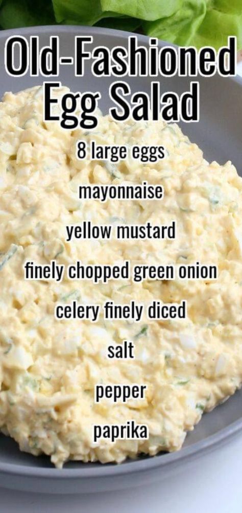 Egg Salad Recipe Easy, Love Bakes Good Cakes, Good Cakes, Best Egg Salad Recipe, Easy Egg Salad, Classic Egg Salad, Salad Easy, Egg Salad Recipe, Cold Salad